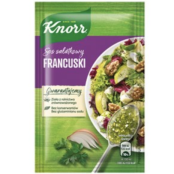 French Salad Dressing, Francuski Sos Salatkowy 8g Knorr