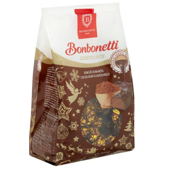 Cocoa-Rum Flavored Chocolates, Szaloncukor Bonbonetti 345g