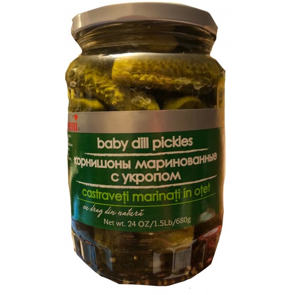 Raureni Baby Dill Pickles 680g