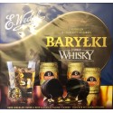 E. Wedel Barylki Whiskey, Chocolate Happy Barrels With Liqueur Filling 200g