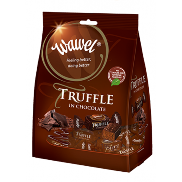 Wawel Truffle in Chocolate, Chocolate Coated Candies with Rum Flavour 195g