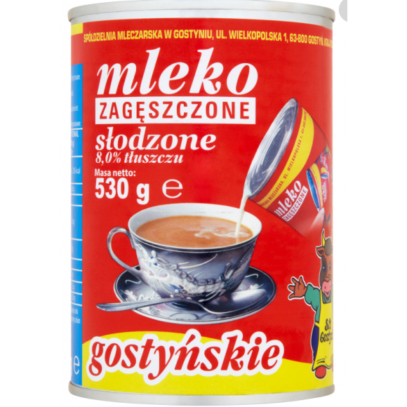 Condensed Sweetened Milk SM Gostyn 530g