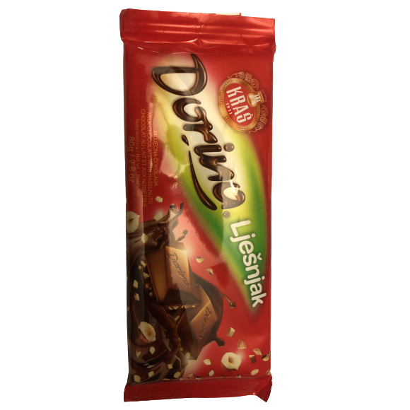 Dorina Milk Chocolate with Hazelnuts 80g
