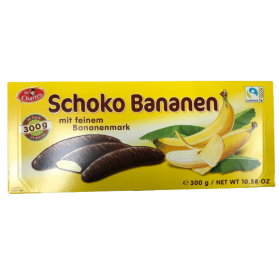 Marshmallow with Banana Flavor and Chocolate Glacing, Schoko Bananen 300g