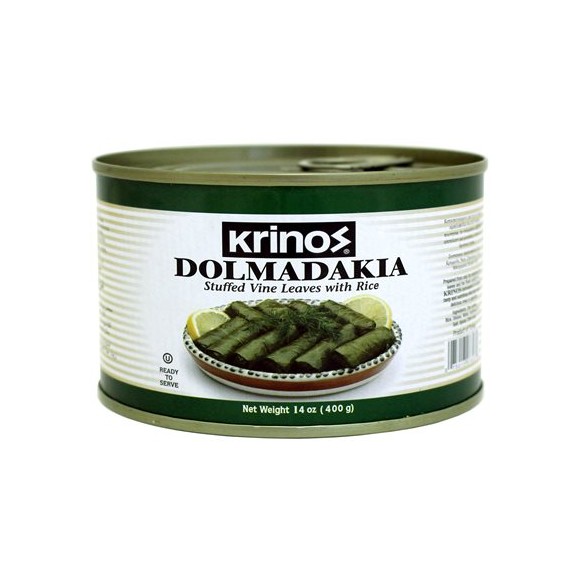 Krinos Dolmadakia Stuffed Vine Leaves with Rice 400g/14 oz.