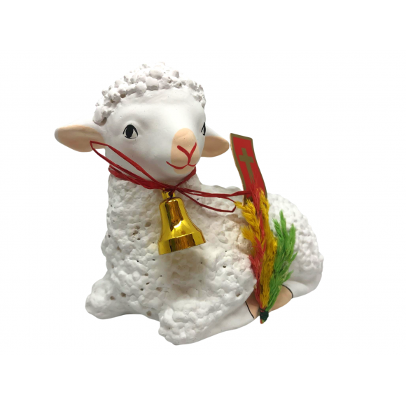 Easter Lamb Statuette No.10 (Handmade in Poland)