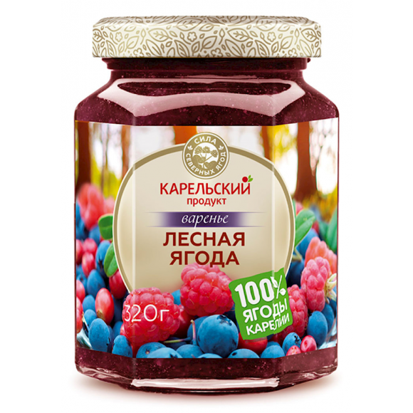 Wild Berries Preserves Karelian Product Kosher/Halal 320g