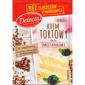 Delecta Cream Cake/Krem Tortowy Śmietankowy 120g/4.23oz