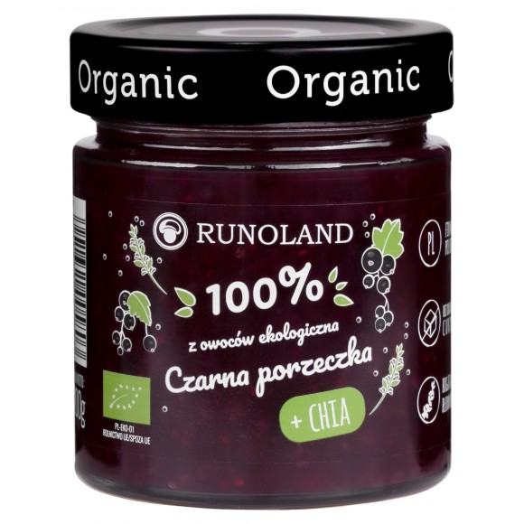 Organic Raspberry Jam, Runoland 200g