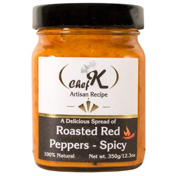 Roasted Red Pepper Spread Hot Chef K 350g