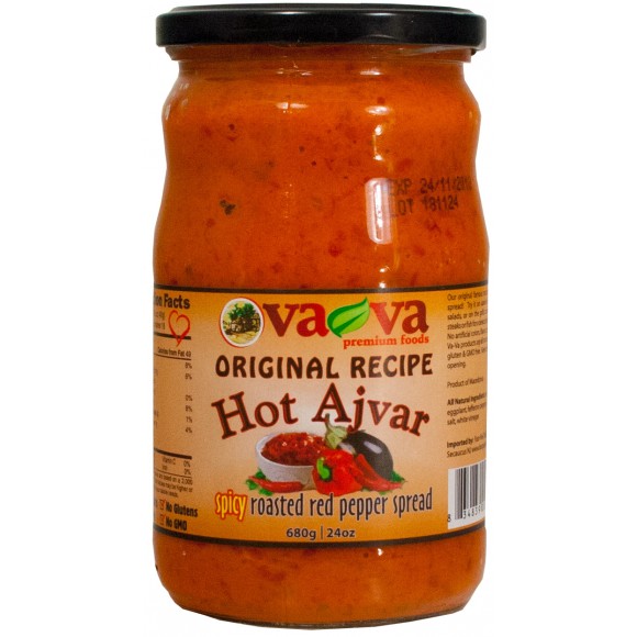 Spicy Roasted Pepper Spread Hot Ajvar Original Recipe 680g Vava