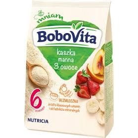 Bobovita Instant Semolina with Multi-Fruit Flavor , 6mo+, 180g