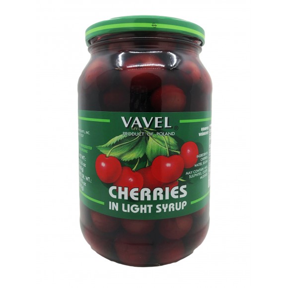 Cherries in Light Syrup, Vavel 940g