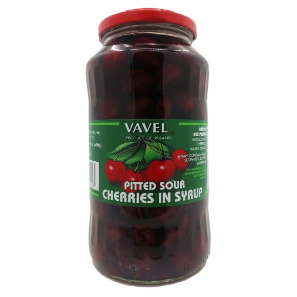 Pitted Sour Cherries in Syrup, Vavel 690g