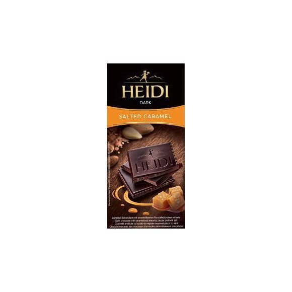 Dark Chocolate with Salted Caramel, Heidi 80g