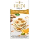 White Chocolate with Almonds & Pistachio, Heidi 100g