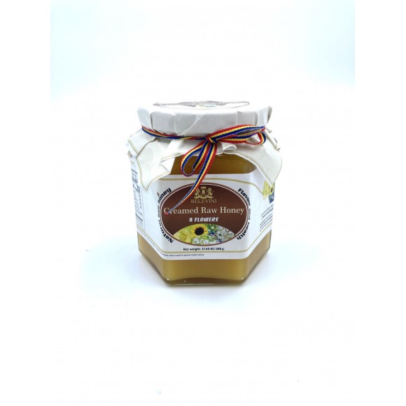 Belevini Creamed Raw Honey 500g