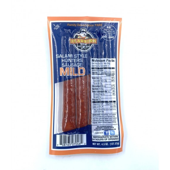 Dearborn Mild Salami Style Hunters Sausage 127g