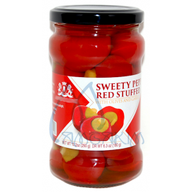 Belevini Red Sweety Pepp, with Olives and Garlic 180g