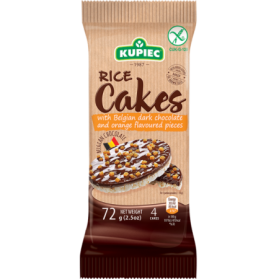 Kupiec Rice Cakes with Dark Chocolate and Dried Orange 90g/3.1oz