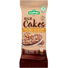 Kupiec Rice Cakes with Dark Chocolate and Salted Caramel90g/3.1oz