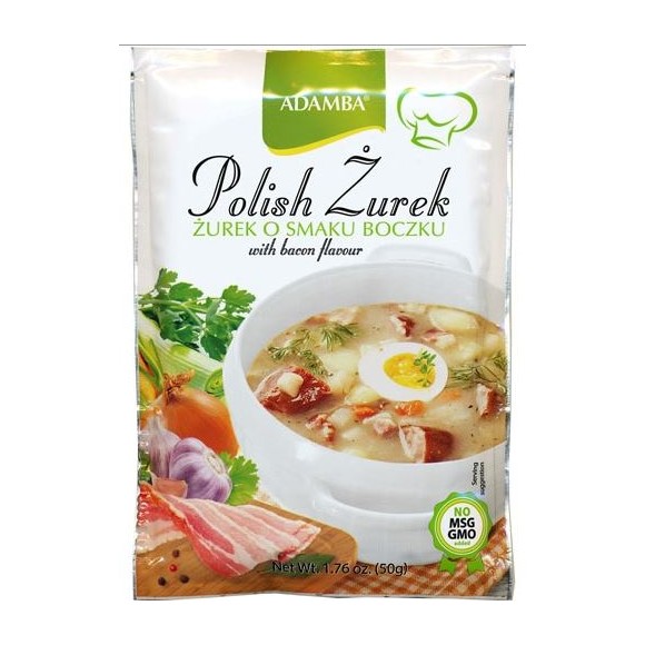 Polish Zurek with bacon flavour, Adamba, Zurek polski o smaku boczku, 50g