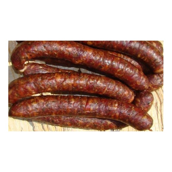 Hickory Smoked Garlic Sausage, Cirnati Dobrogena, Roman 0.9- 1 LBS