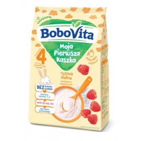 Bobovita Rice Cereal with Raspberry Flavor -Sugar Free /Kaszka Ryżowa o smaku Malinowym 180g/6.35oz.