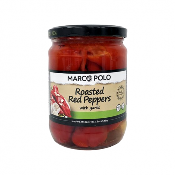 Marco Polo Roasted Peppers with Garlic 19.3oz/545g