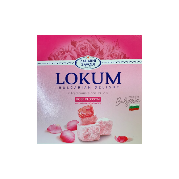 Lokum Bulgarian Delight, Rose Blossom, Zaharni Zavodi, 6oz/170g