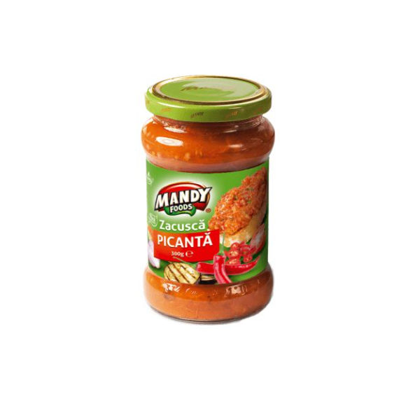 Zacusca Picanta, Spicy Eggplant Appetizer, Mandy Foods, 10.58oz/300g