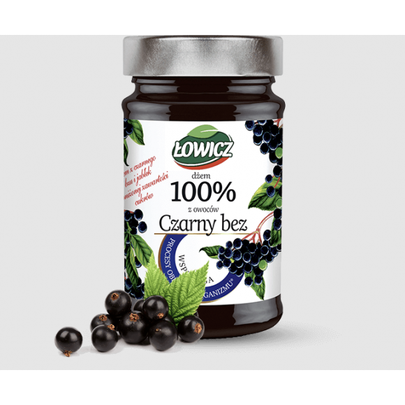 Black Elderberry Jam, Czarny Bez, Lowicz 253g