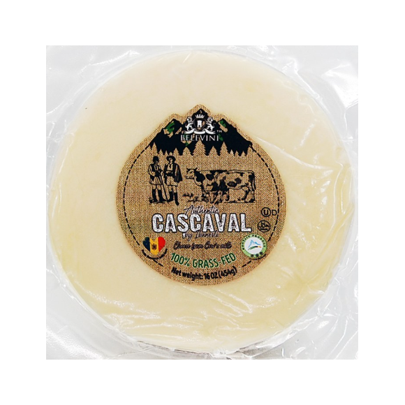 Authentic Cascaval Cheese from Cow's Milk 16oz/454g Belevini
