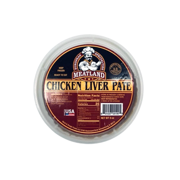 Chicken Liver Pate, 8oz, Meatland European Specialties