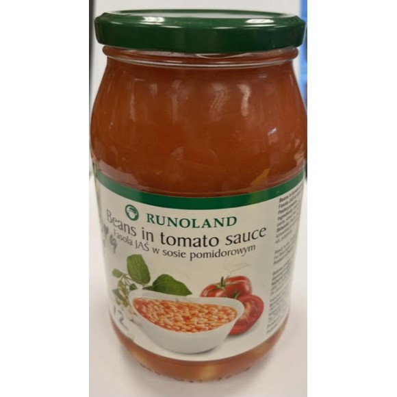 Beans in Tomato Sauce/Fasola w sosie pomidorowym/840g/29.6oz RUNOLAND