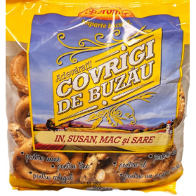 Buzau Pretzels with flax,sesam,poppy and salt, Boromir 200g