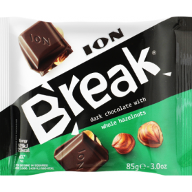 Break Milk Chocolate with Whole Hazelnuts, ION, 85g-3oz