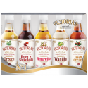 Set of 5 Syrups- Vanila, Irish Cream, Amaretto, Rum, Nuts/ Syropy Barmanskie, 5x50ml