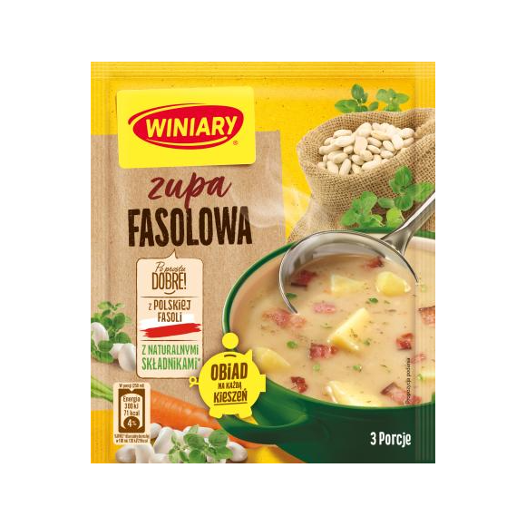 White Pea Instant Soup/ Zupa Fasolowa/Winiary/63g