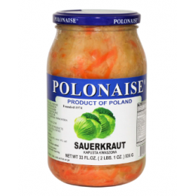 Sauerkraut with Carrot, Polonaise, Kapusta Kwaszona z Marchewka, 33 fl oz (936g)