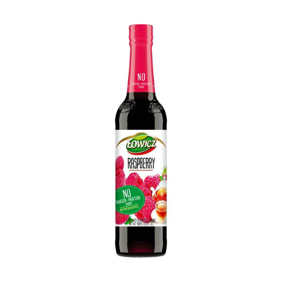Raspberry Syrup, Lowicz, 13.53oz (400ml)