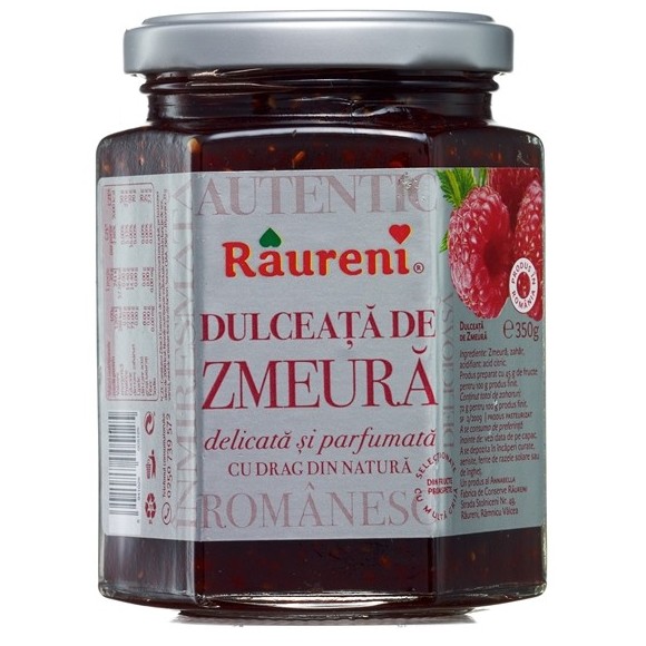 Dulceata de zmeura Raureni (Rasberry Preserves) 350g/12oz