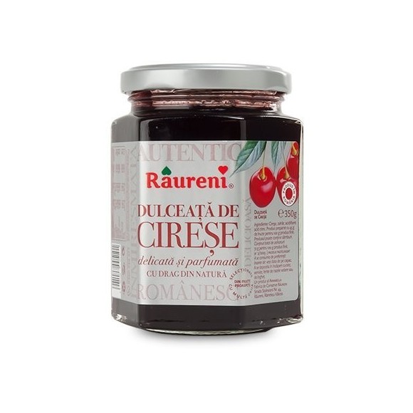 Raureni Dulceata de Cirese (Sweet Cherry Preserves) 350g/12oz