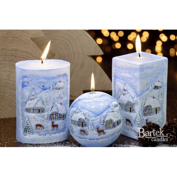 Winter Candle blue (winter oval) 