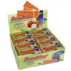 Sesakiss Sesame Seed Bars w/ Coconut Each: 30g / 1.06oz (Pack of 24)