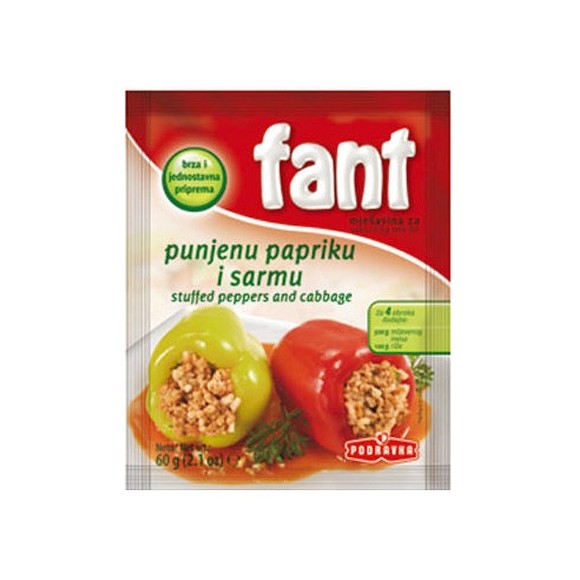 Podravka Fant Seasoning Mix for Stuffed Peppers and Cabbage 60g 