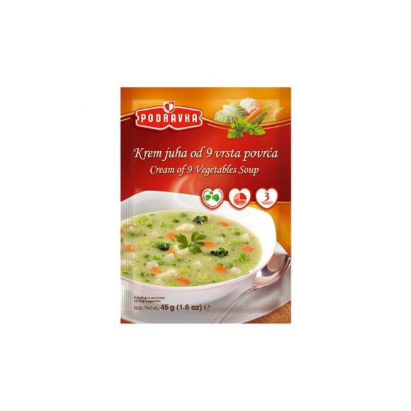 Podravka Cream Of 9 Vegetable Soup 45g.