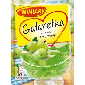 Winiary Galaretka Gooseberry Jelly Flavor / Agrestowa 75g./2.65oz.