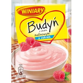 Winiary Pudding Raspberry Sugar / Budyń o Smaku Malinowym z Cukrem 60g/2.12oz.
