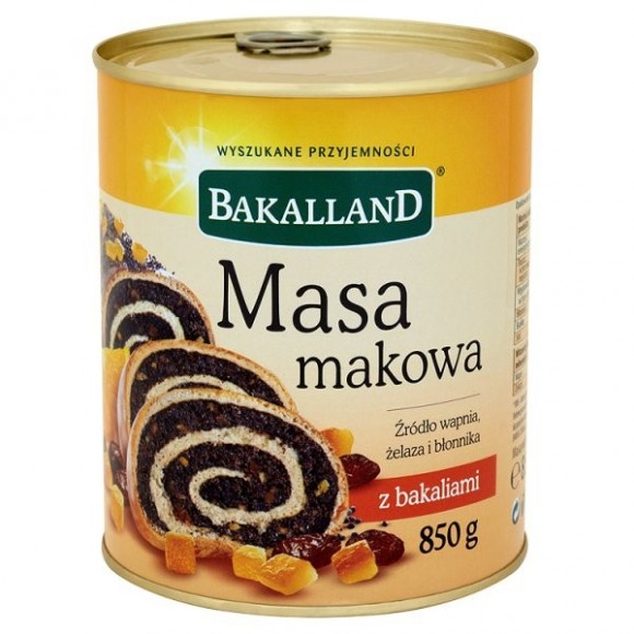 Bakalland Poppy Mass / Masa Makowa 850g./30oz.